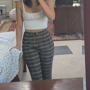 Plaid vintage pants